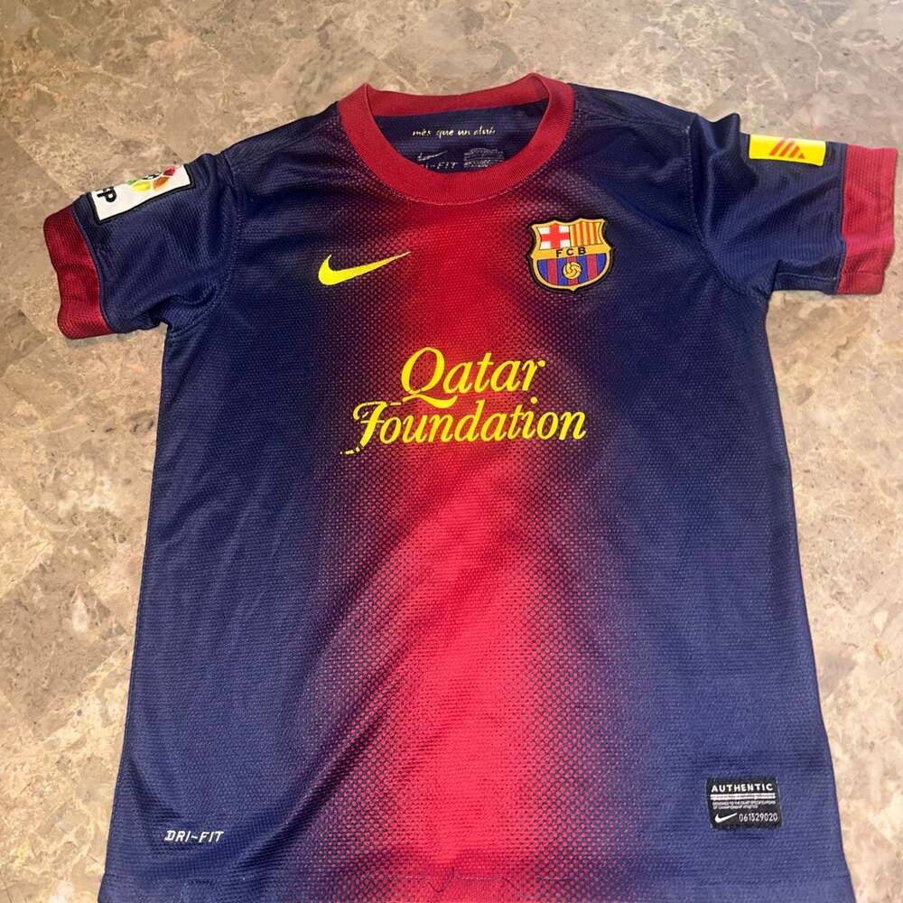 Nike FC Barcelona 2012-13 Home Soccer Jersey #3